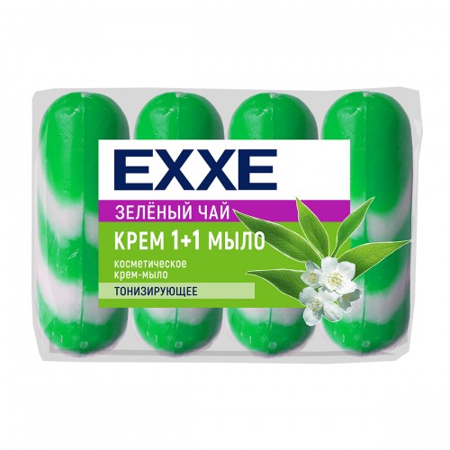 EXXE мыло 1+1 4х75 Зеленый чай